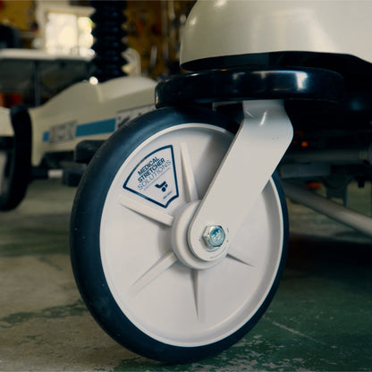 Stryker Stretcher Replacement Wheel Installed on Stretcher