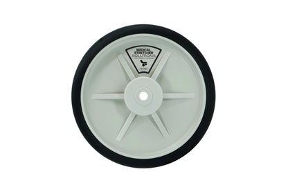 Stryker 8 Inch Stretcher Wheel Front View - Fits 41 Stryker Models